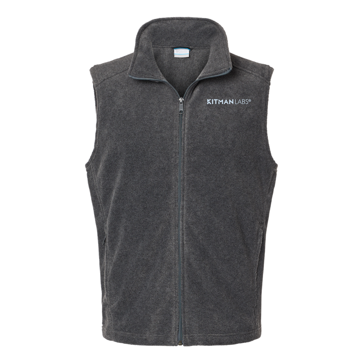 kitmanlabs-columbia-mens-fleece-vest-embroidery-leftchest-212488-charcoalheather-flat-front