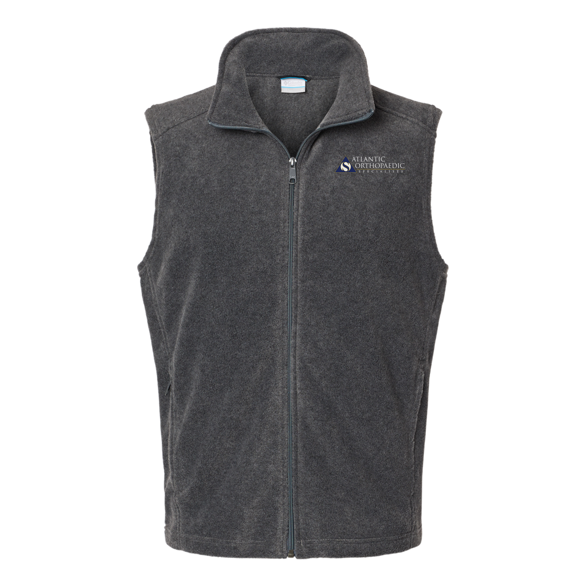 atlanticortho-columbia-mens-fleece-vest-embroidery-leftchest-212488-charcoalheather-flat-front