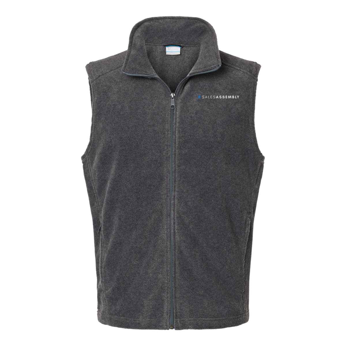 salesassembly-columbia-mens-fleece-vest-embroidery-leftchest-212488-charcoalheather-flat-front