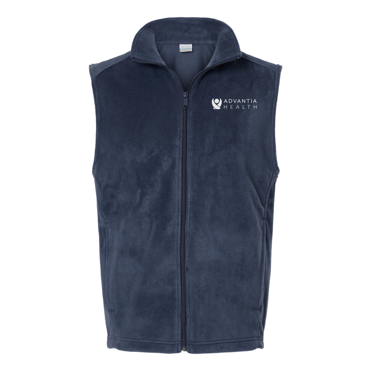 advantiahealth-columbia-mens-fleece-vest-embroidery-leftchest-212488-collegiatenavy-flat-front