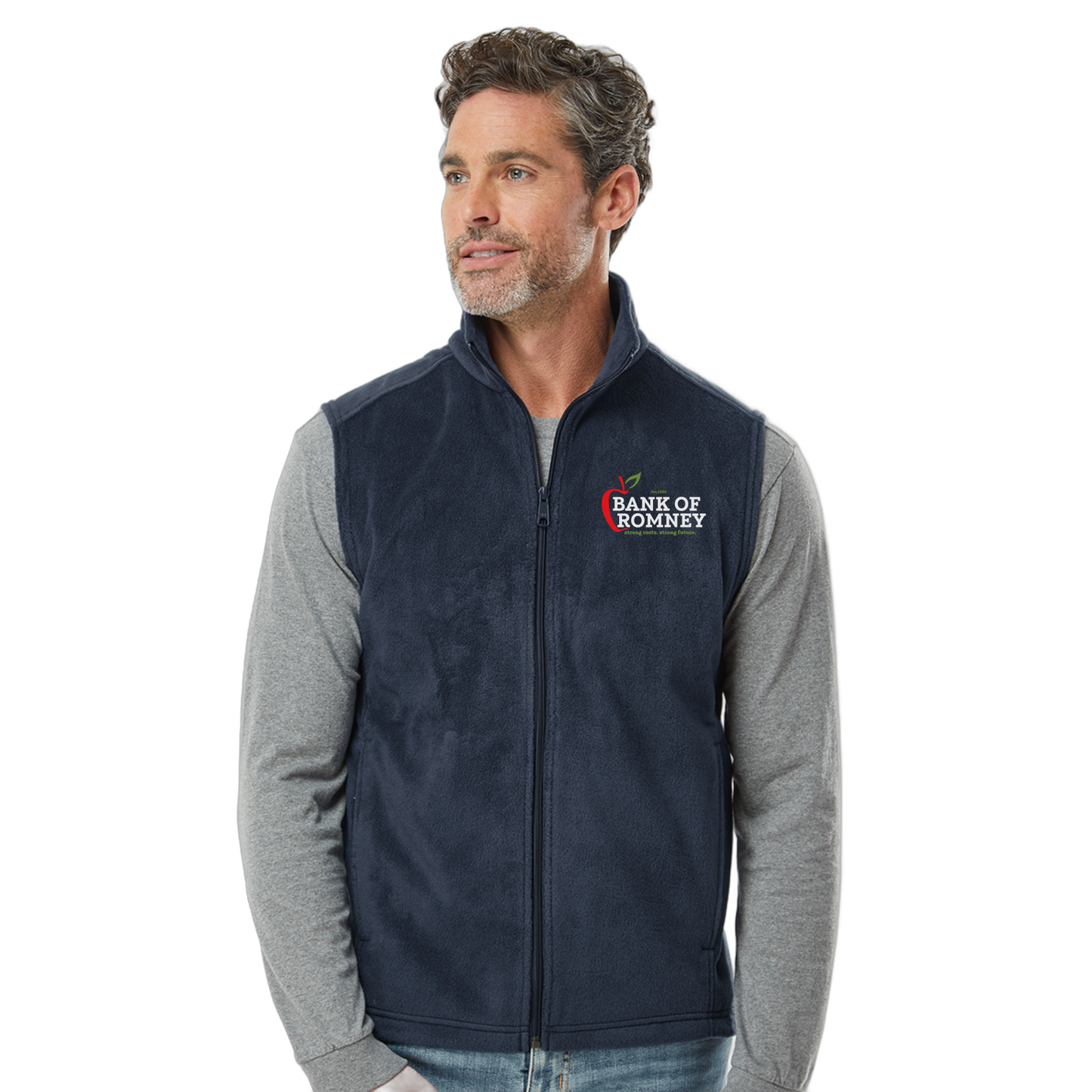 bankofromney-columbia-mens-fleece-vest-primary-mockup