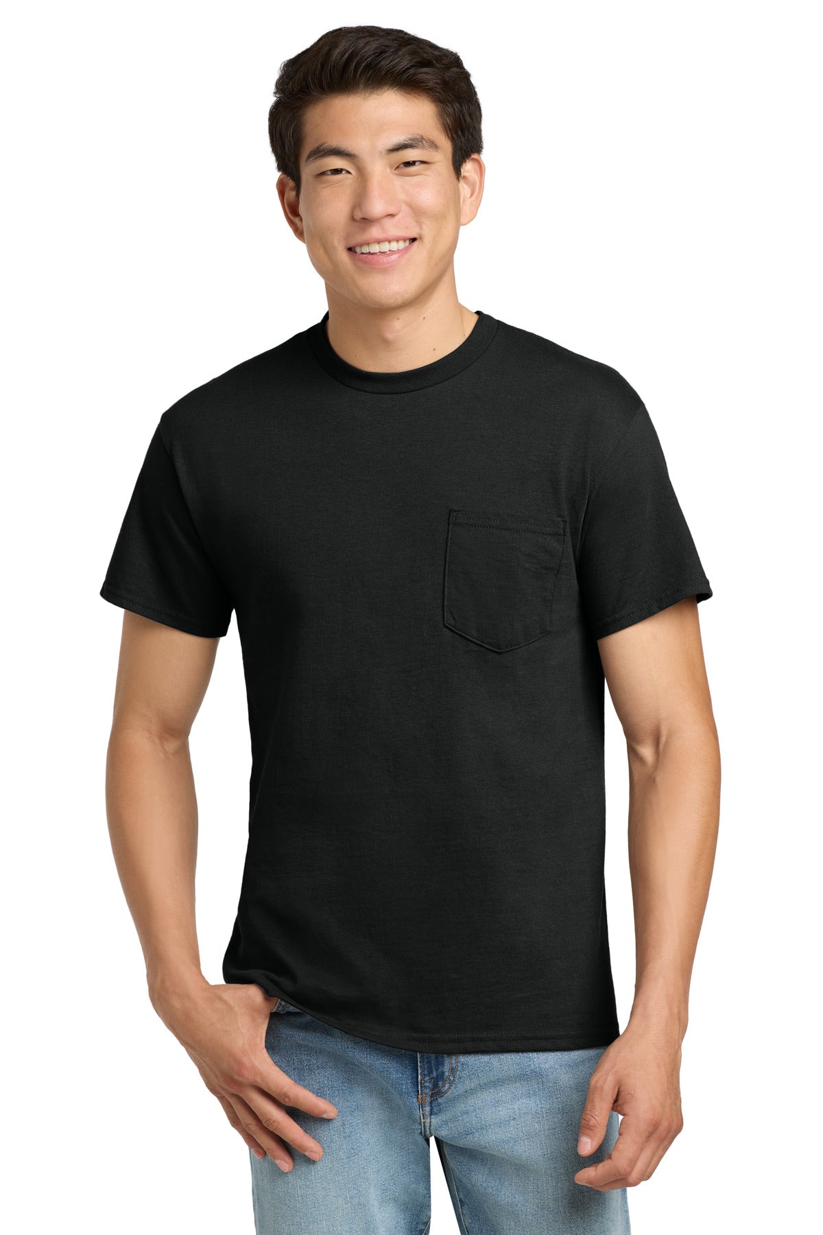 Gildan® - Ultra Cotton® 100% US Cotton T-Shirt with Pocket.  2300