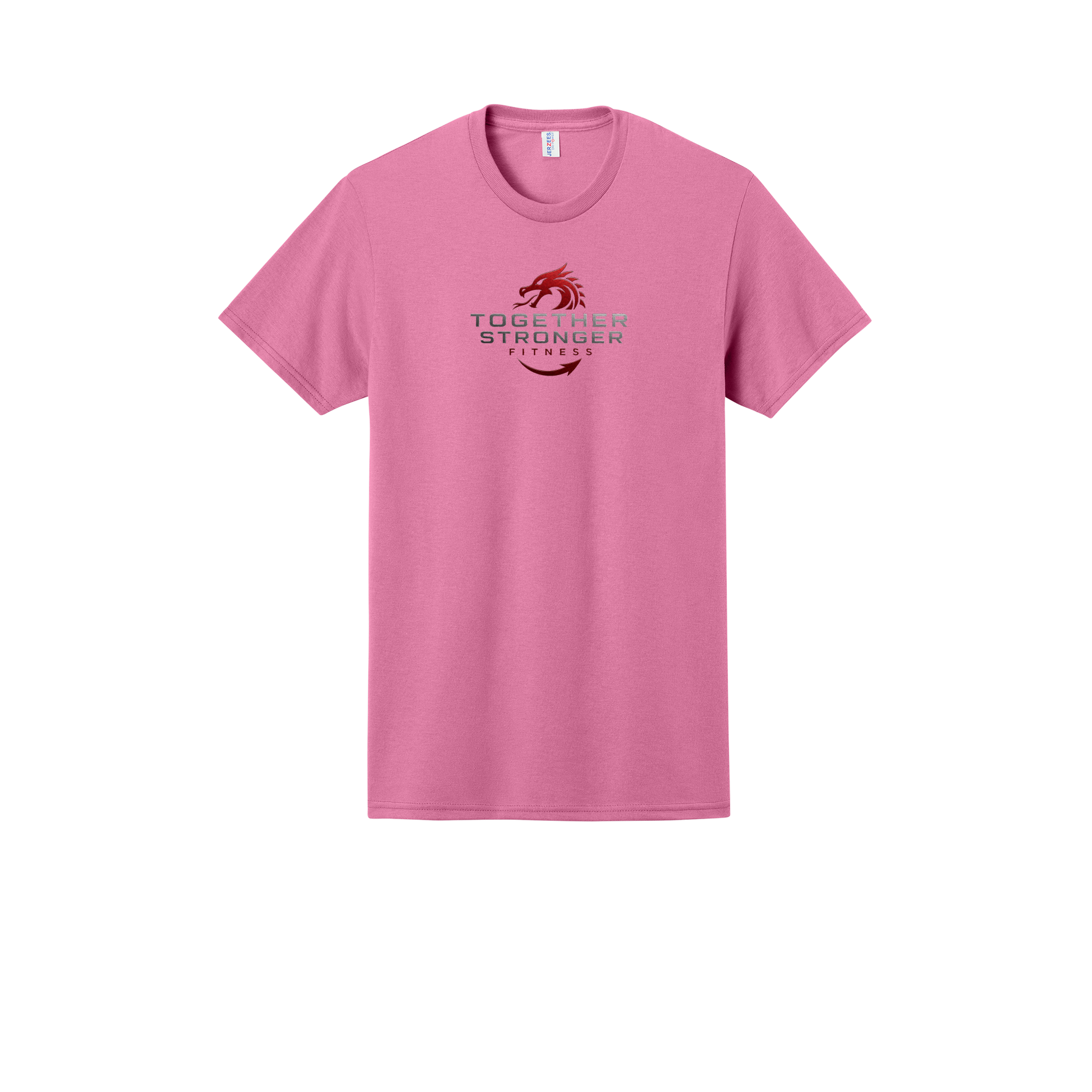 togetherstrongerfitness-jerzees-dri-power-cotton-poly-tee-dtf-front-29M-azalea-flat-front