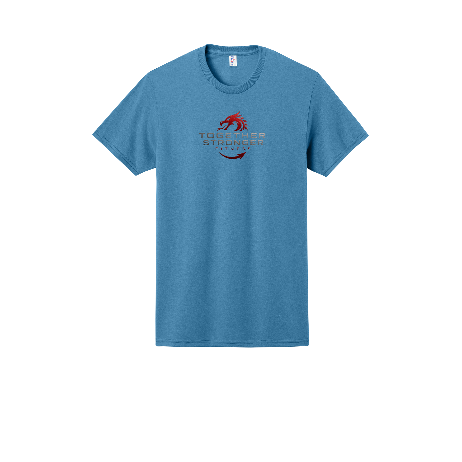 togetherstrongerfitness-jerzees-dri-power-cotton-poly-tee-dtf-front-29M-columbiablue-flat-front
