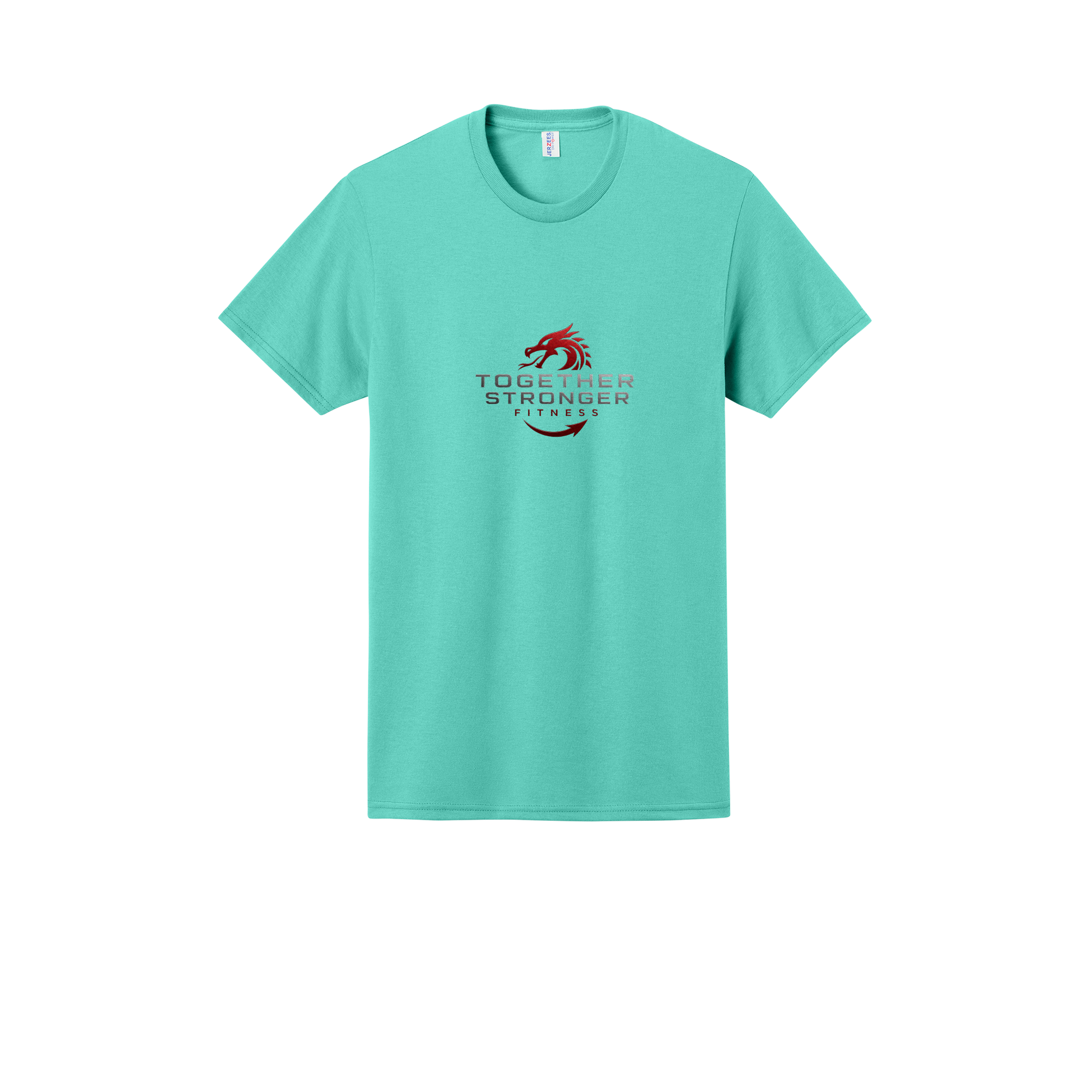 togetherstrongerfitness-jerzees-dri-power-cotton-poly-tee-dtf-front-29M-coolmint-flat-front