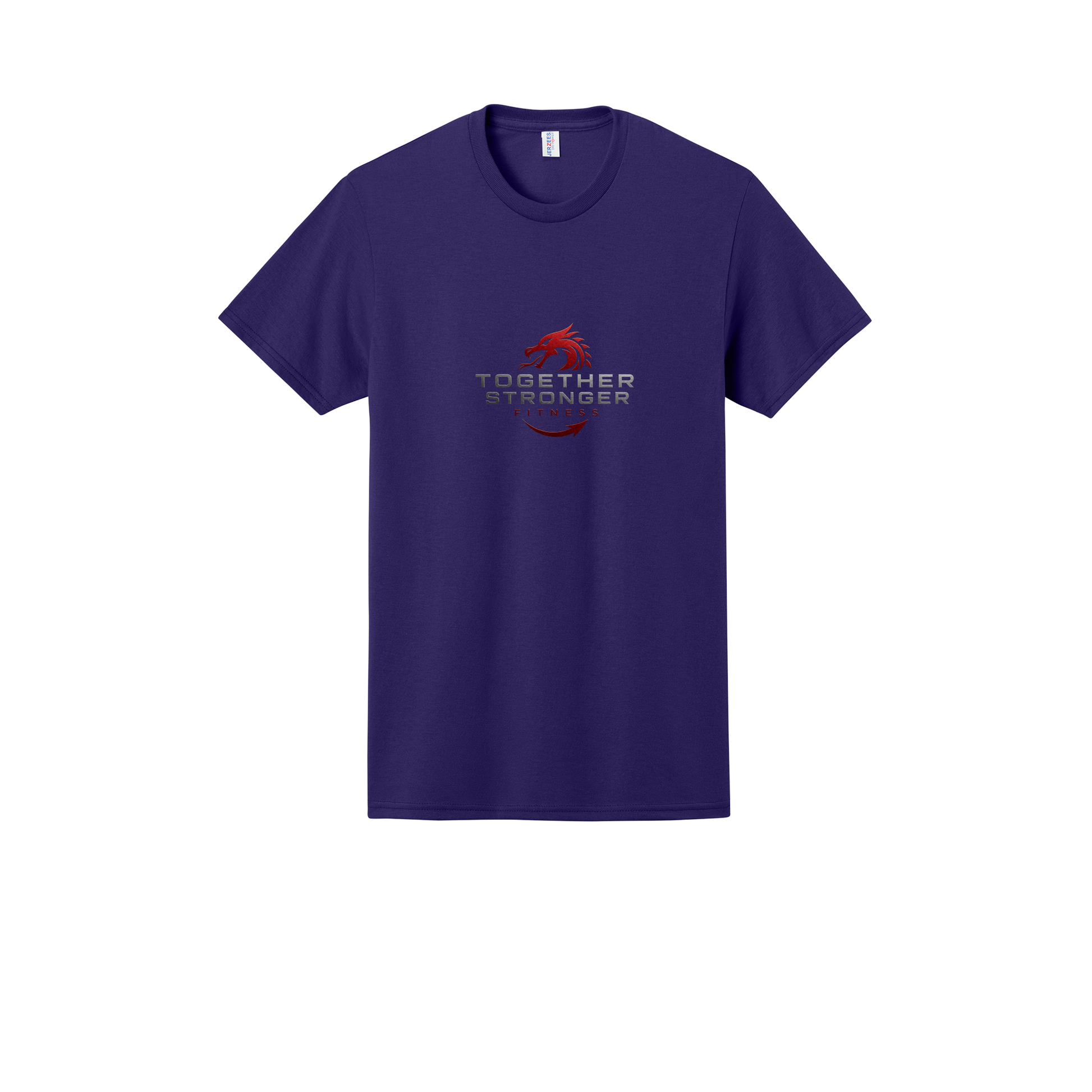 togetherstrongerfitness-jerzees-dri-power-cotton-poly-tee-dtf-front-29M-deeppurple-flat-front