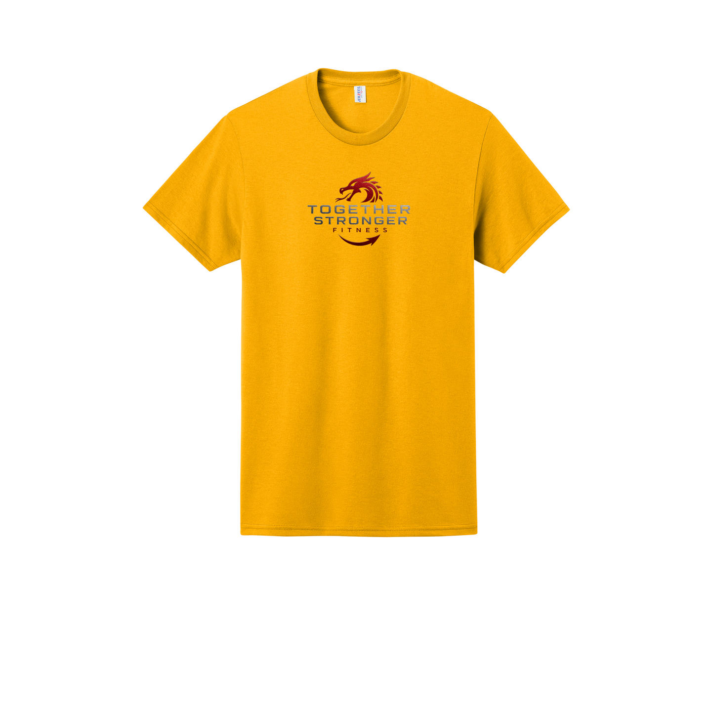 togetherstrongerfitness-jerzees-dri-power-cotton-poly-tee-dtf-front-29M-gold-flat-front