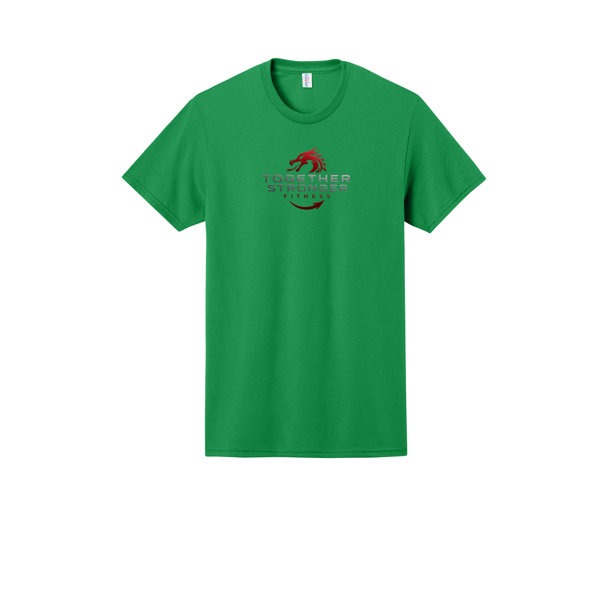 togetherstrongerfitness-jerzees-dri-power-cotton-poly-tee-dtf-front-29M-kelly-flat-front