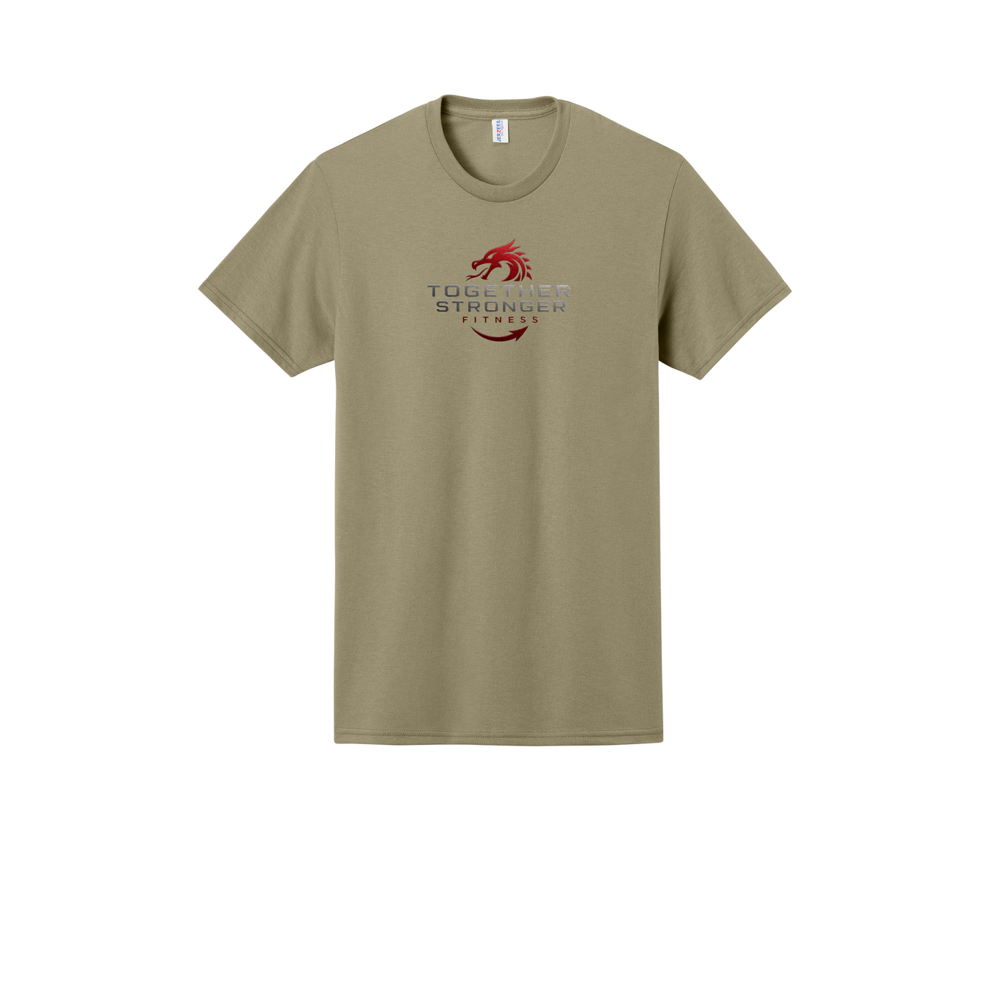 togetherstrongerfitness-jerzees-dri-power-cotton-poly-tee-dtf-front-29M-khaki-flat-front