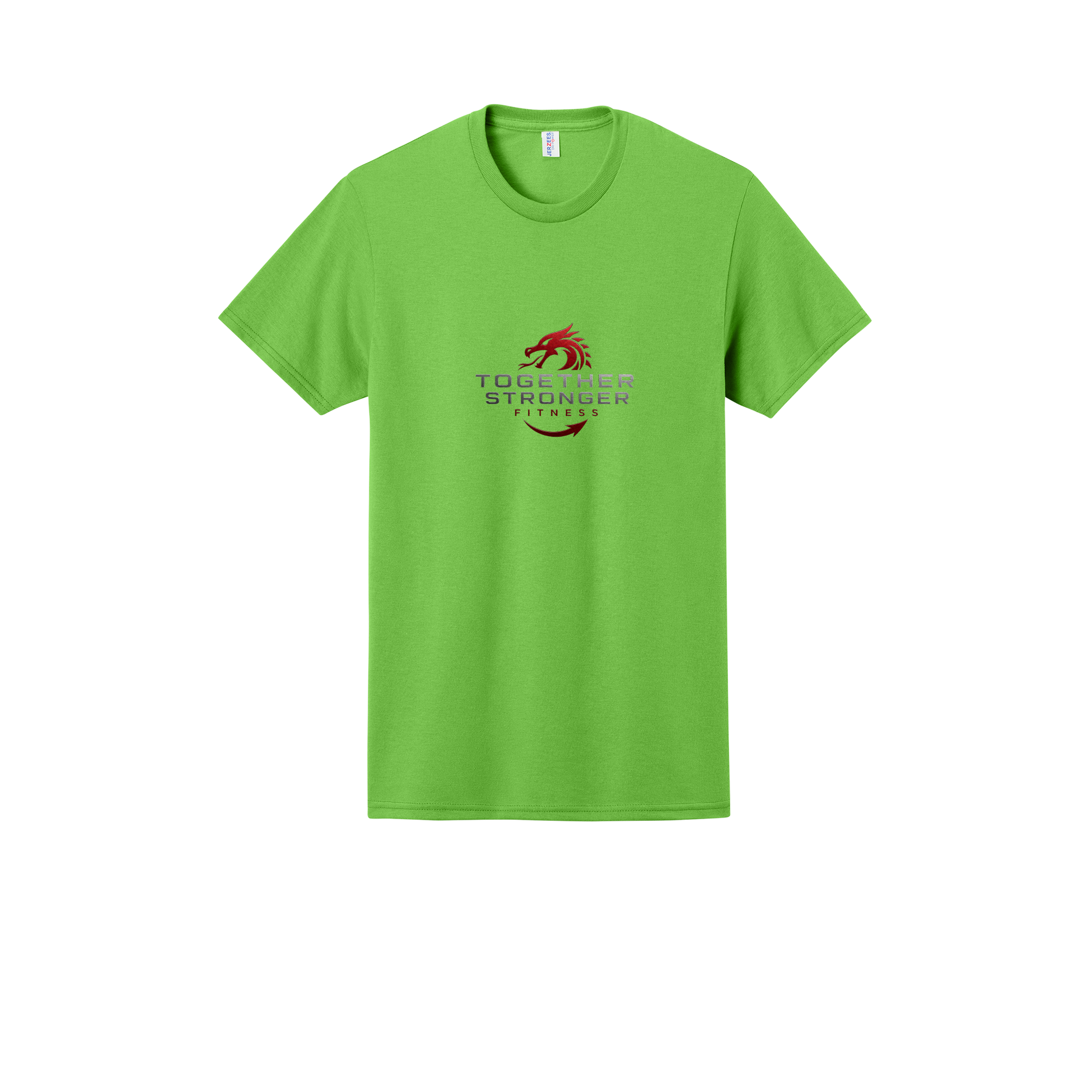 togetherstrongerfitness-jerzees-dri-power-cotton-poly-tee-dtf-front-29M-kiwi-flat-front