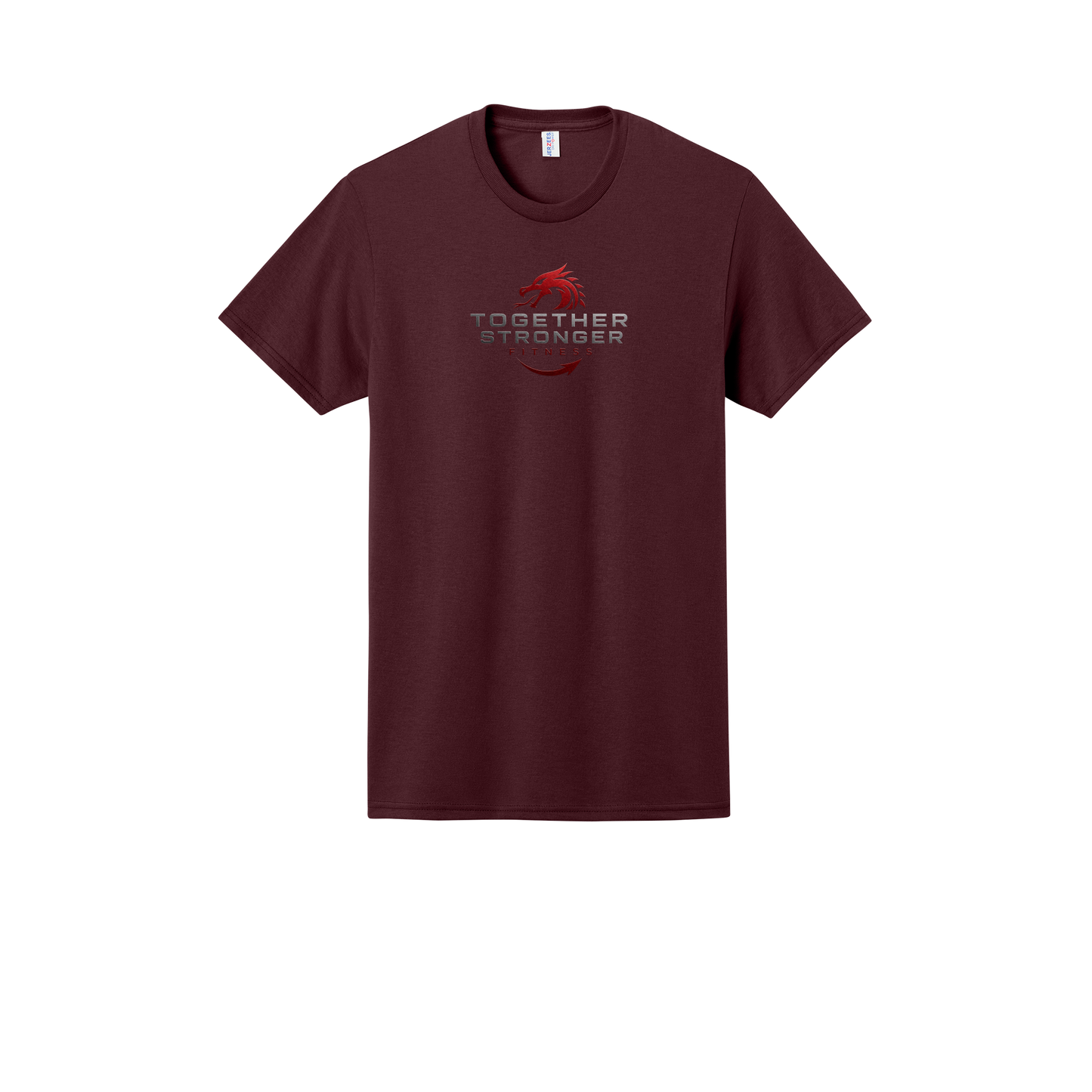 togetherstrongerfitness-jerzees-dri-power-cotton-poly-tee-dtf-front-29M-maroon-flat-front