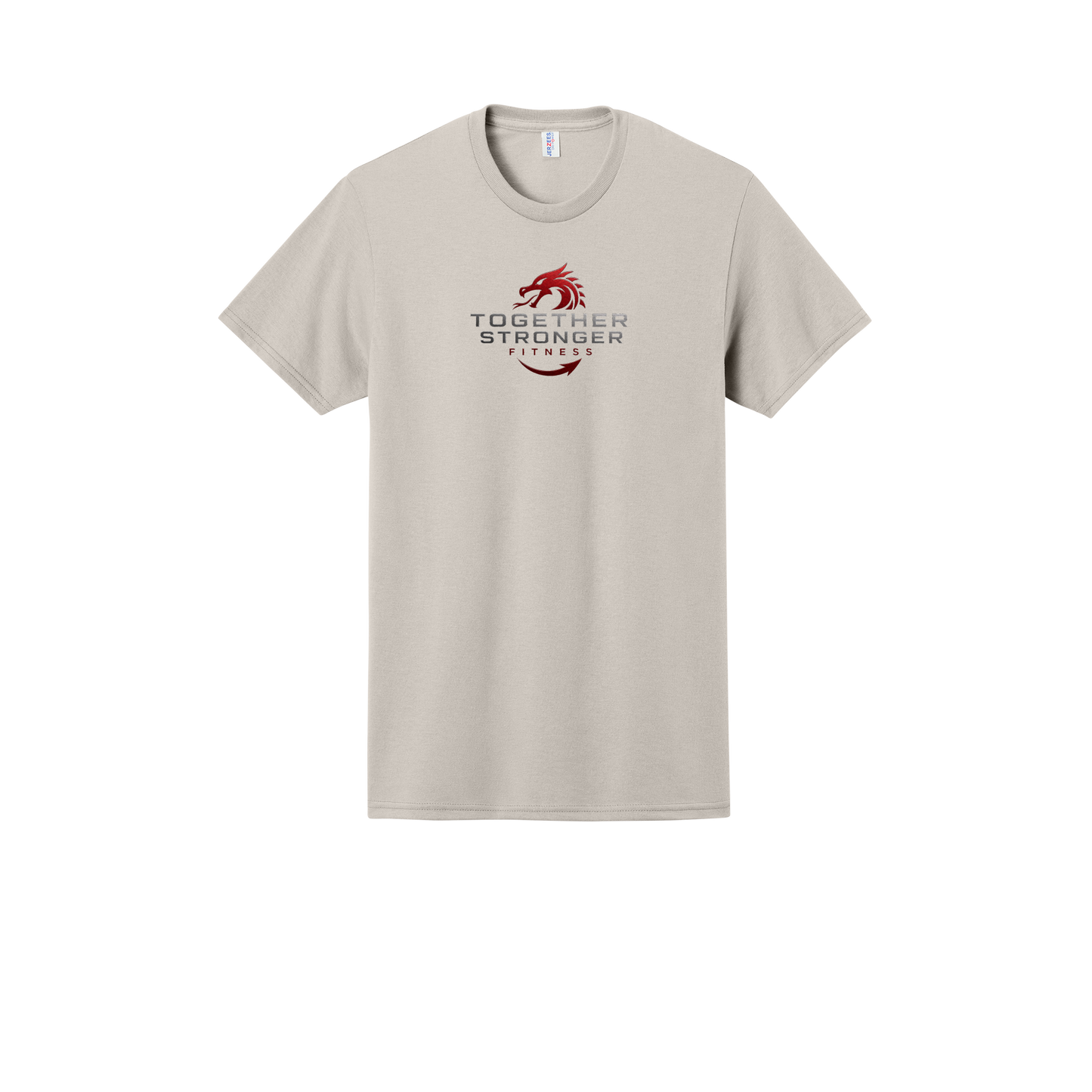 togetherstrongerfitness-jerzees-dri-power-cotton-poly-tee-dtf-front-29M-sandstone-flat-front