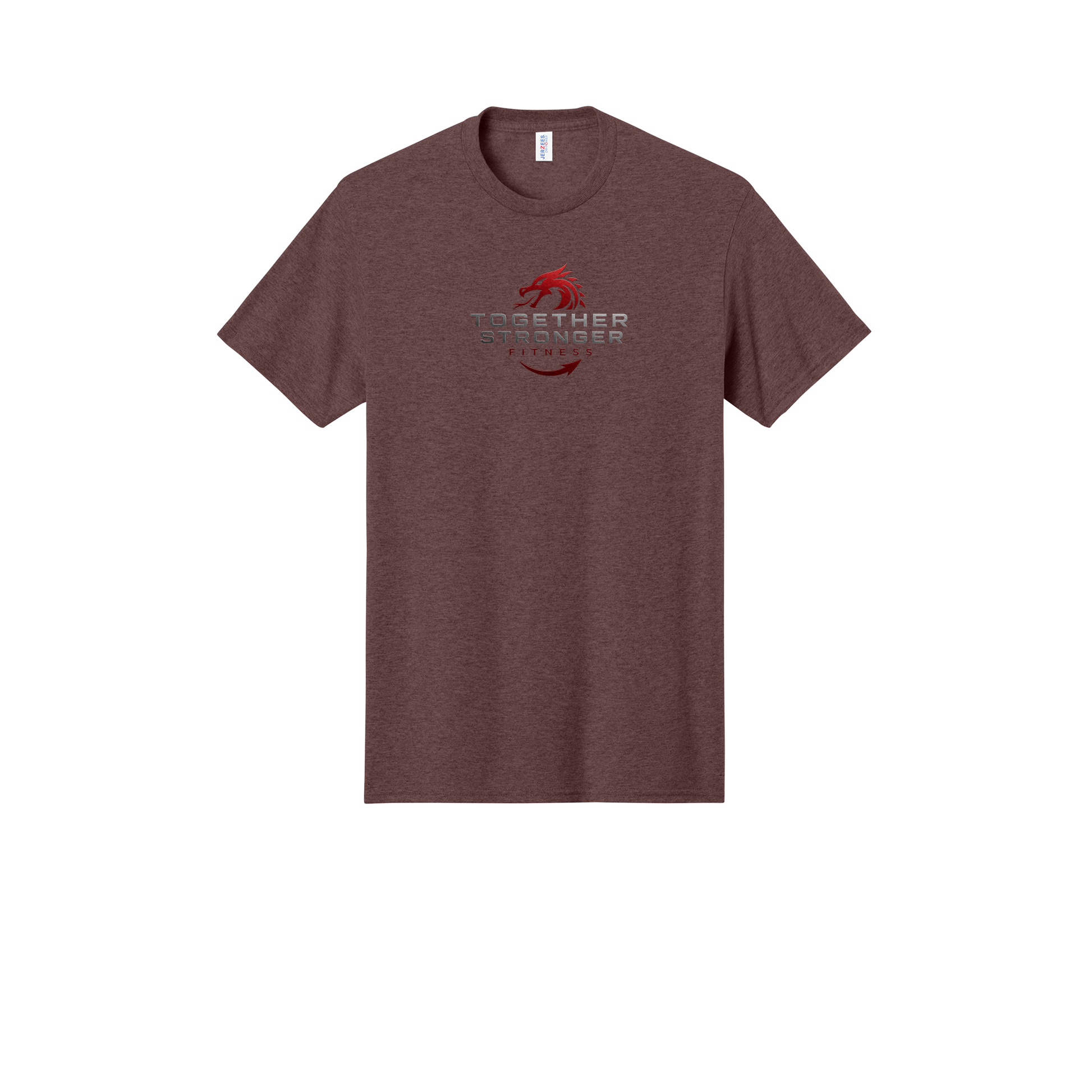 togetherstrongerfitness-jerzees-dri-power-cotton-poly-tee-dtf-front-29M-vintageheathermaroon-flat-front