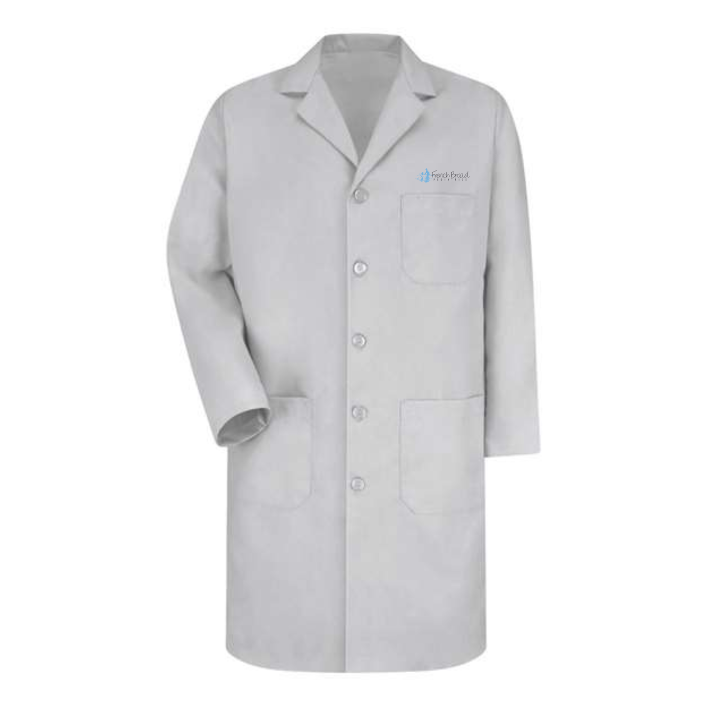 Unisex Button Front Lab Coat