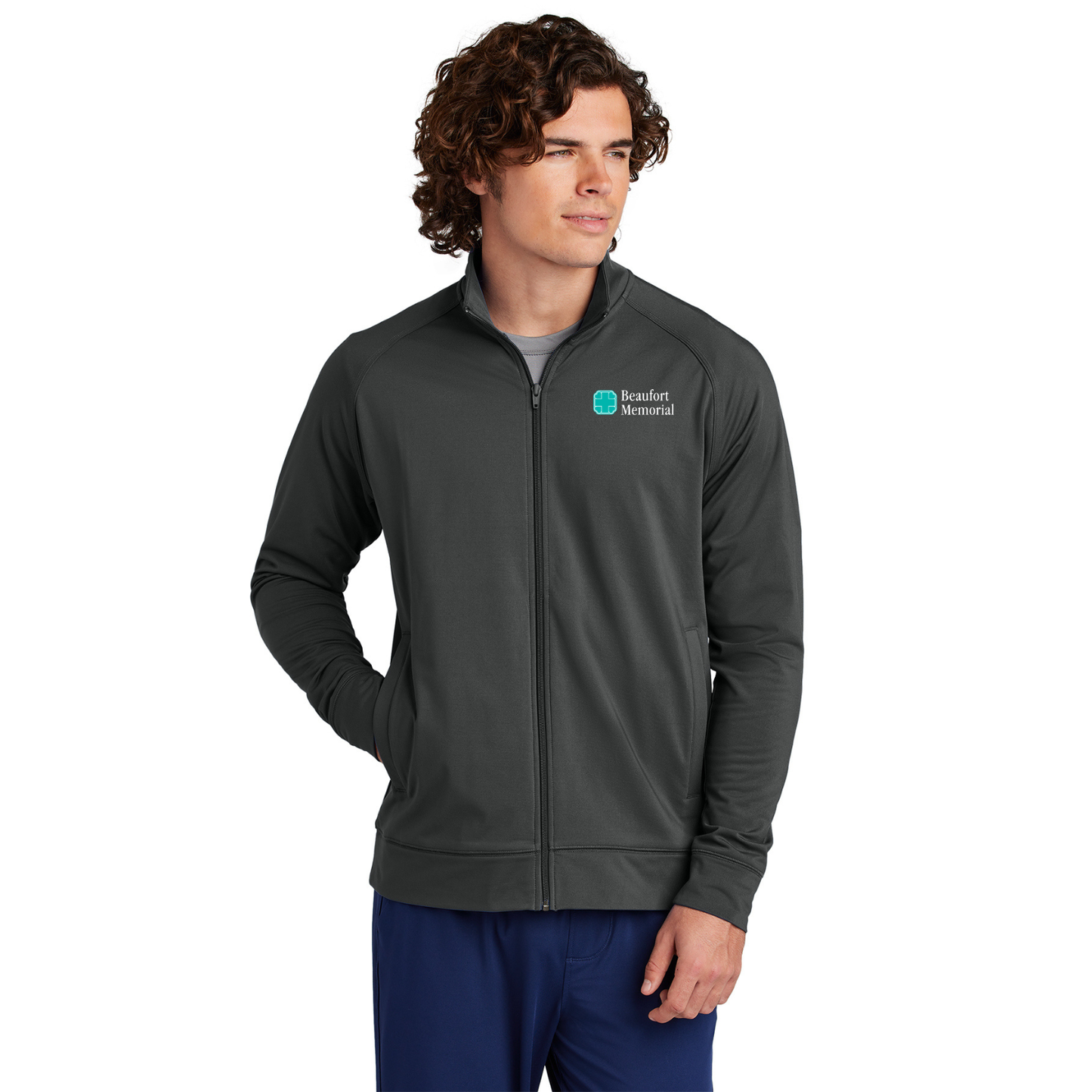 Sport-Tek® Sport-Wick® Stretch Full-Zip Cadet Jacket