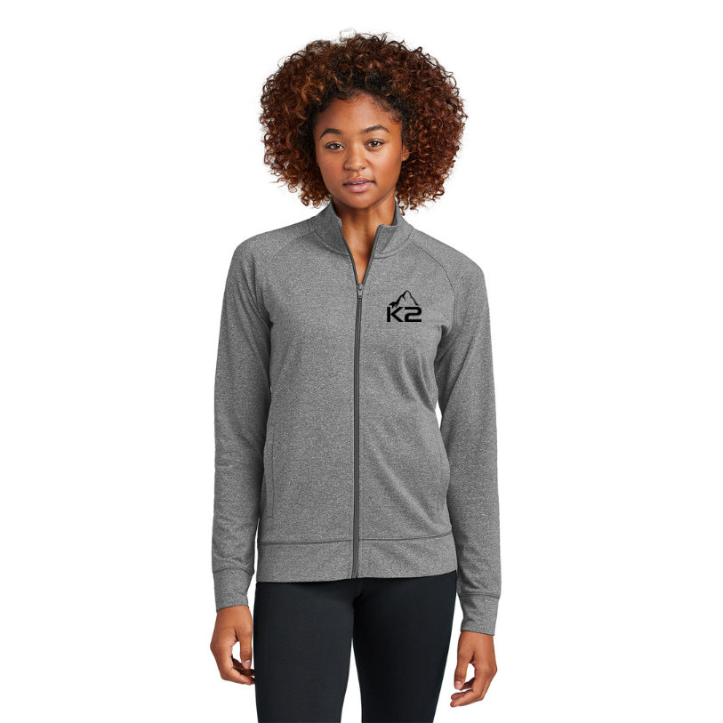 Sport-Tek® Women's Sport-Wick® Stretch Full-Zip Cadet Jacket
