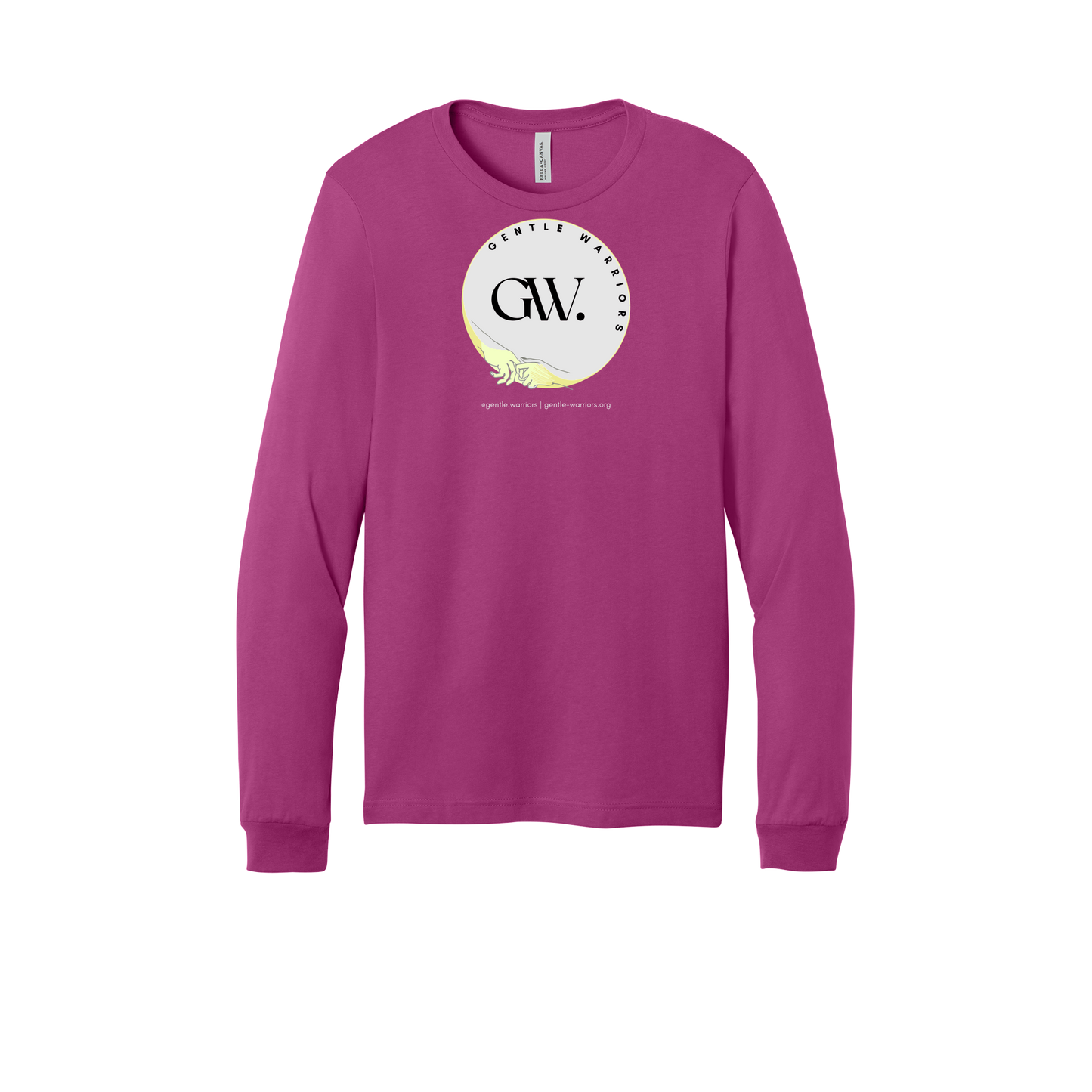 gentle-warriors-all-season-long-sleeve-tee-dtf-front-3501-berry-flat-front