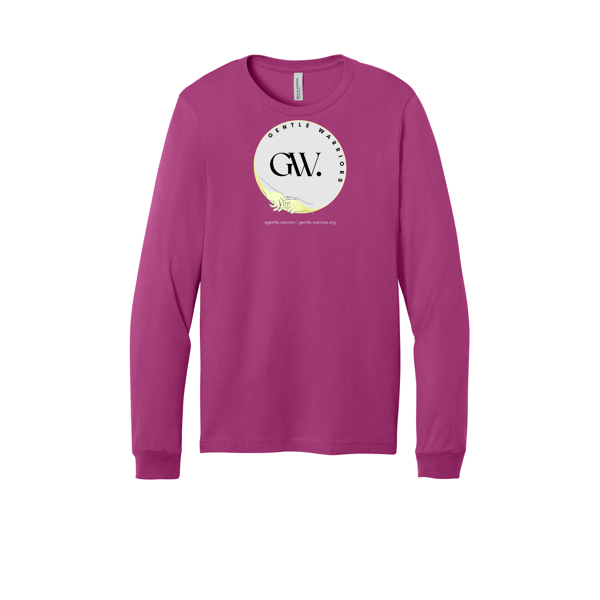 gentle-warriors-all-season-long-sleeve-tee-dtf-front-3501-berry-flat-front