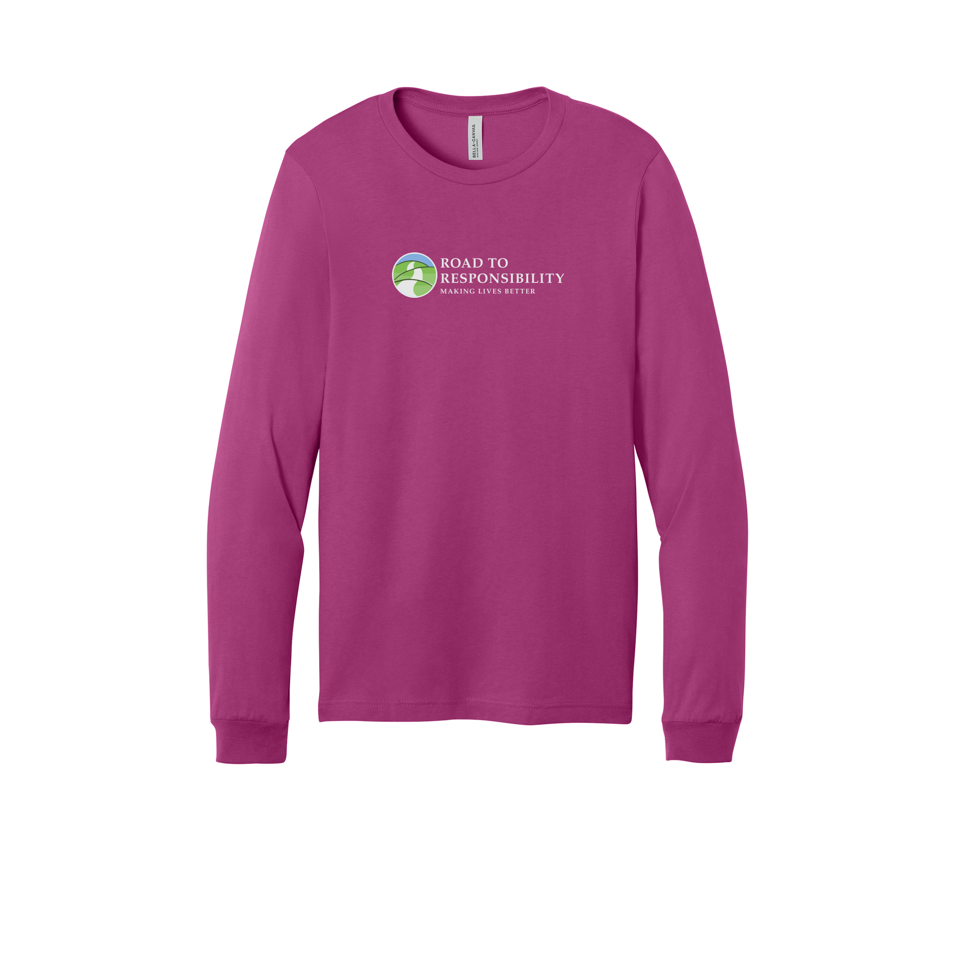 roadtoresponsibility-all-season-long-sleeve-tee-dtf-front-3501-berry-flat-front
