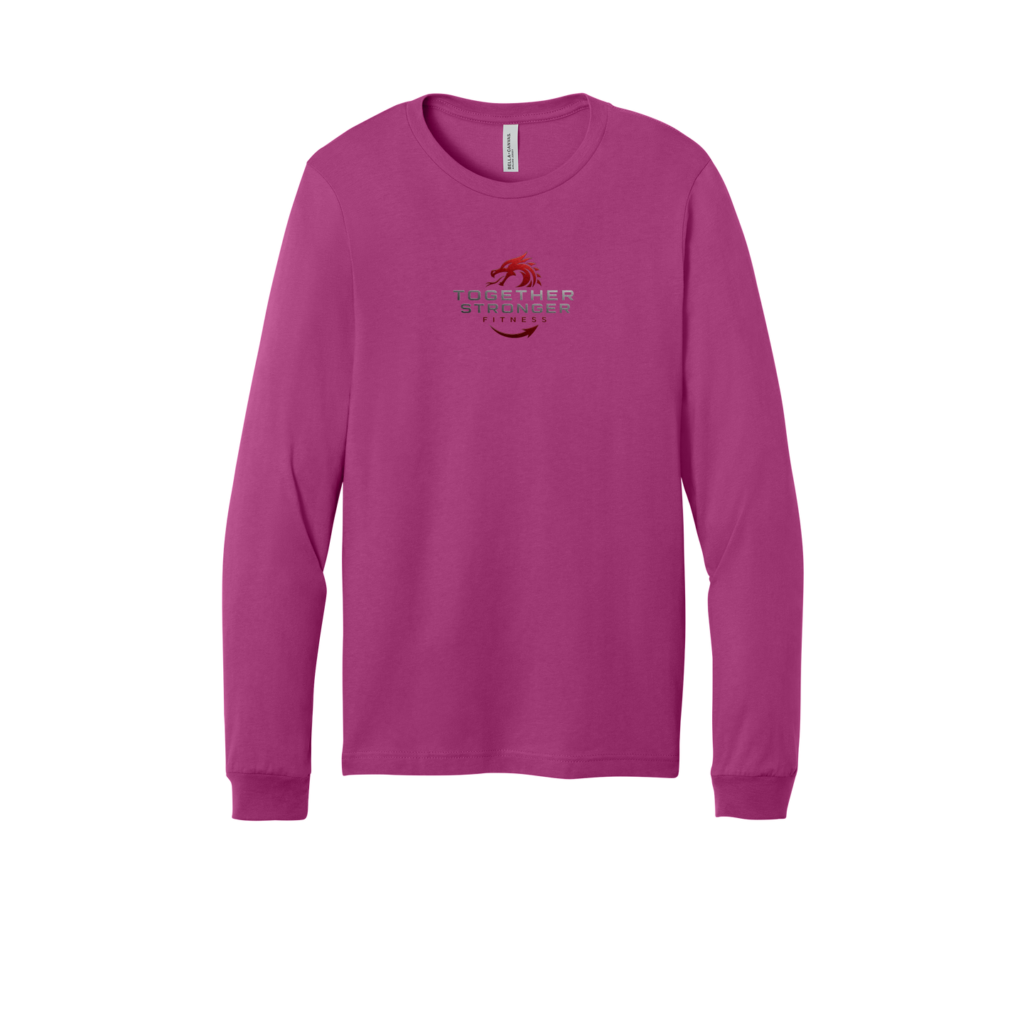togetherstrongerfitness-all-season-long-sleeve-tee-dtf-front-3501-berry-flat-front