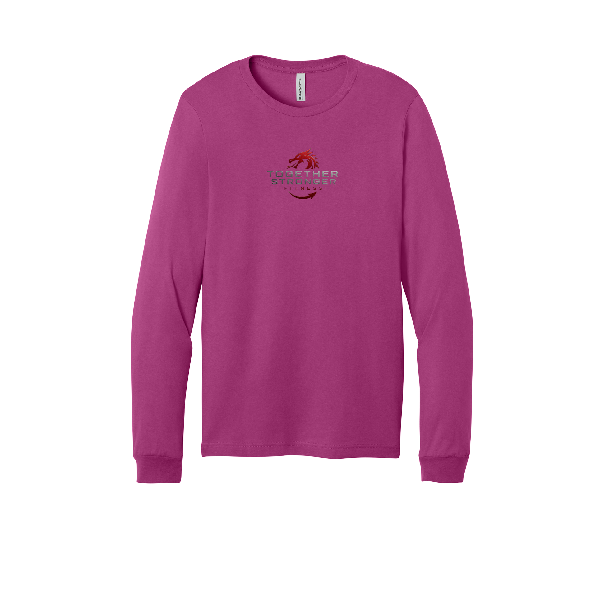 togetherstrongerfitness-all-season-long-sleeve-tee-dtf-front-3501-berry-flat-front
