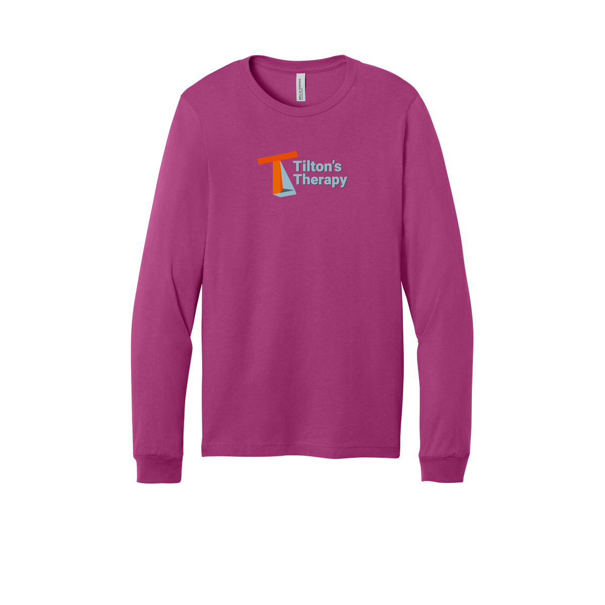 tiltonstherapy-all-season-long-sleeve-tee-dtf-front-3501-berry-flat-front