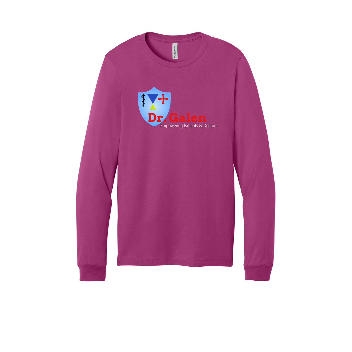 drgalen-all-season-medical-long-sleeve-tee-dtf-front-3501-berry-flat-front