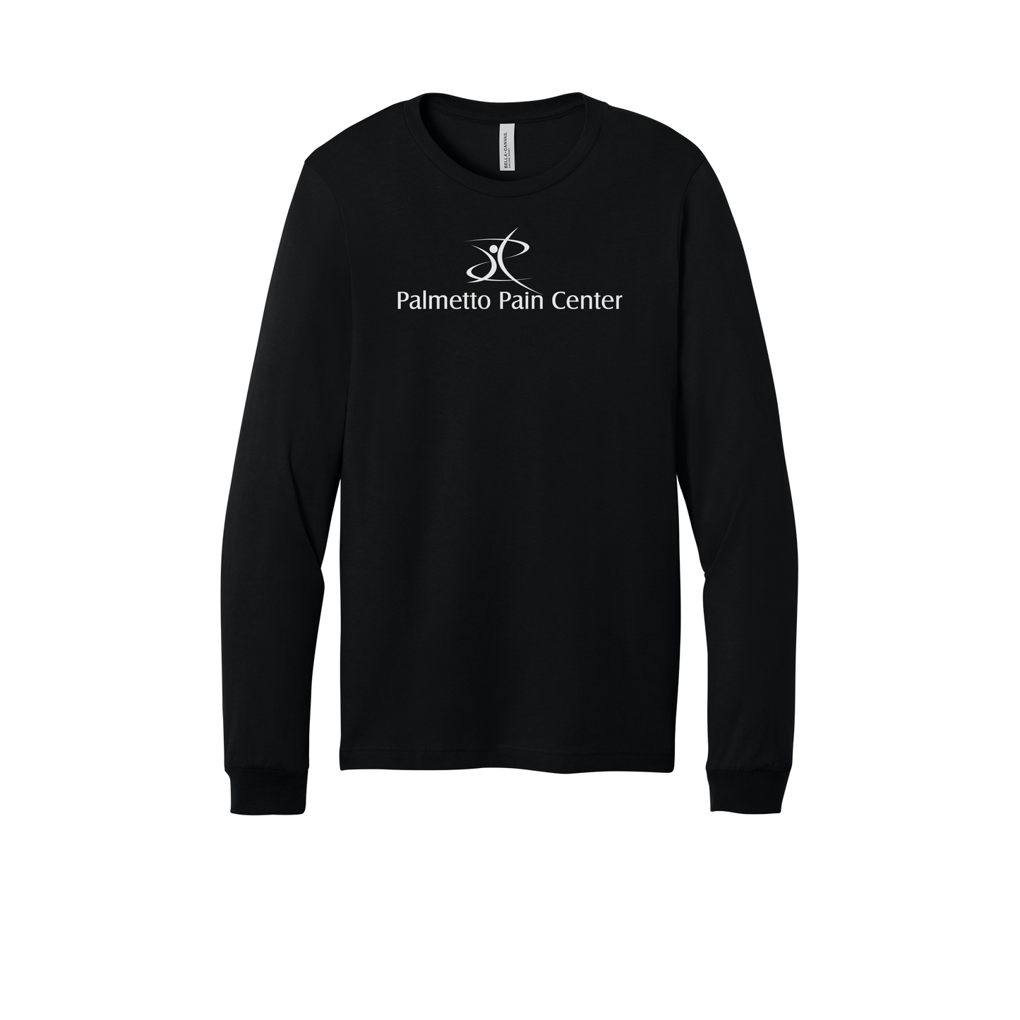 palmetto-pain-center-all-season-medical-long-sleeve-tee-dtf-front-3501-black-flat-front