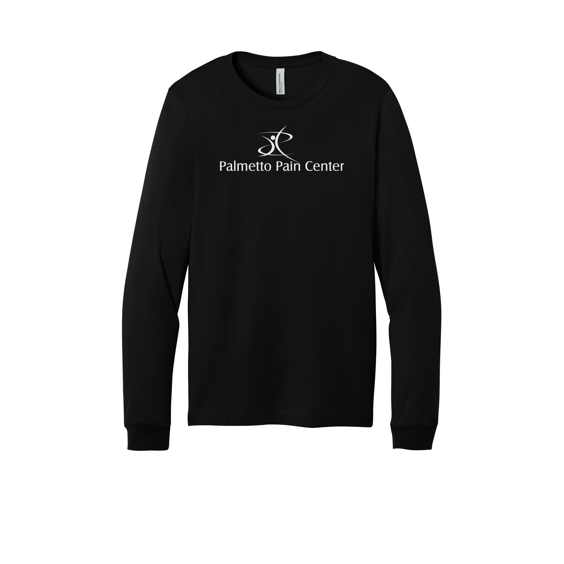 palmetto-pain-center-all-season-medical-long-sleeve-tee-dtf-front-3501-black-flat-front