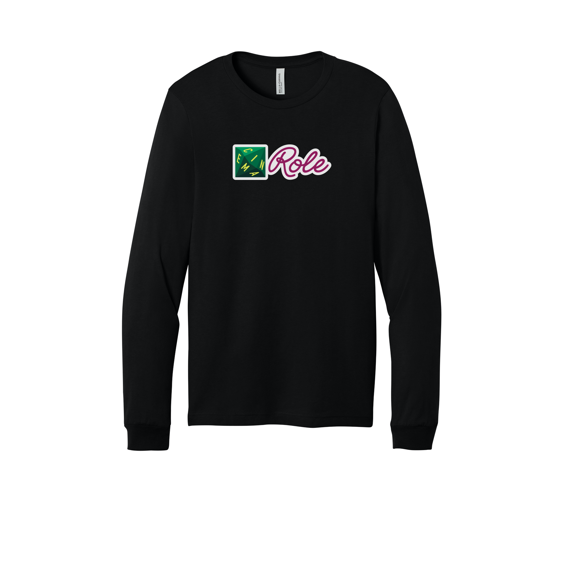 cinemarole-all-season-long-sleeve-tee-dtf-front-3501-black-flat-front