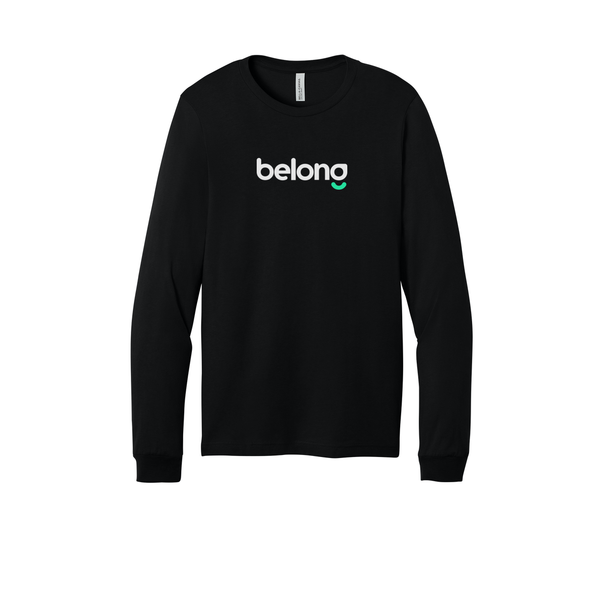 belonghome-all-season-long-sleeve-tee-dtf-front-3501-black-flat-front