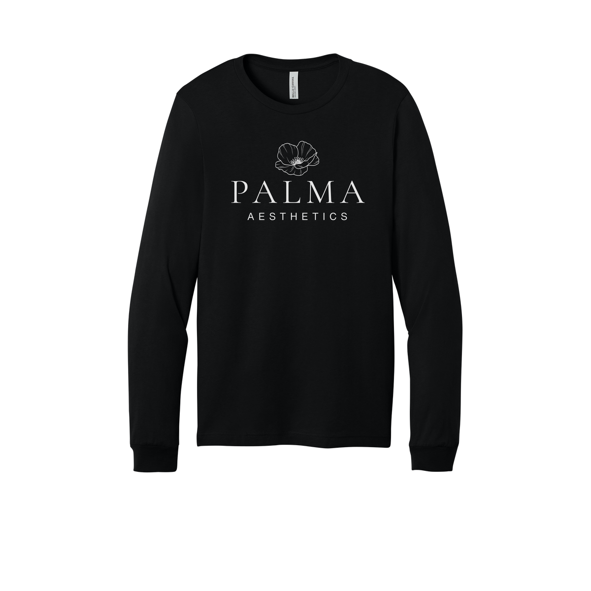palmaaesthetics-all-season-medical-long-sleeve-tee-dtf-front-3501-black-flat-front