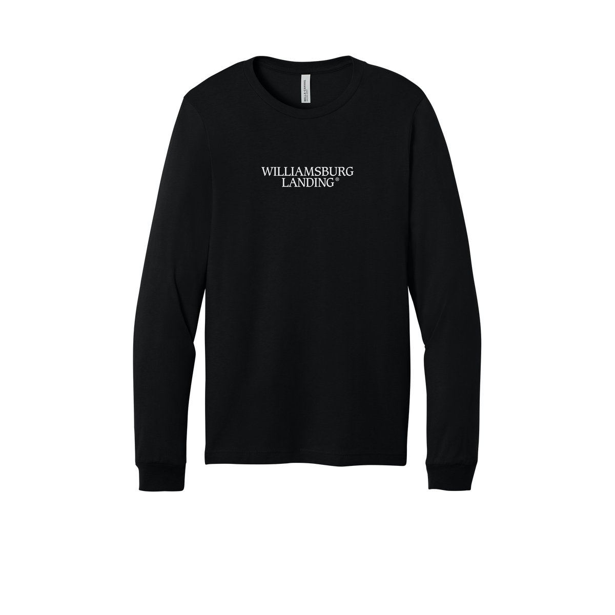 williamsburglanding-all-season-long-sleeve-tee-dtf-front-3501-black-flat-front