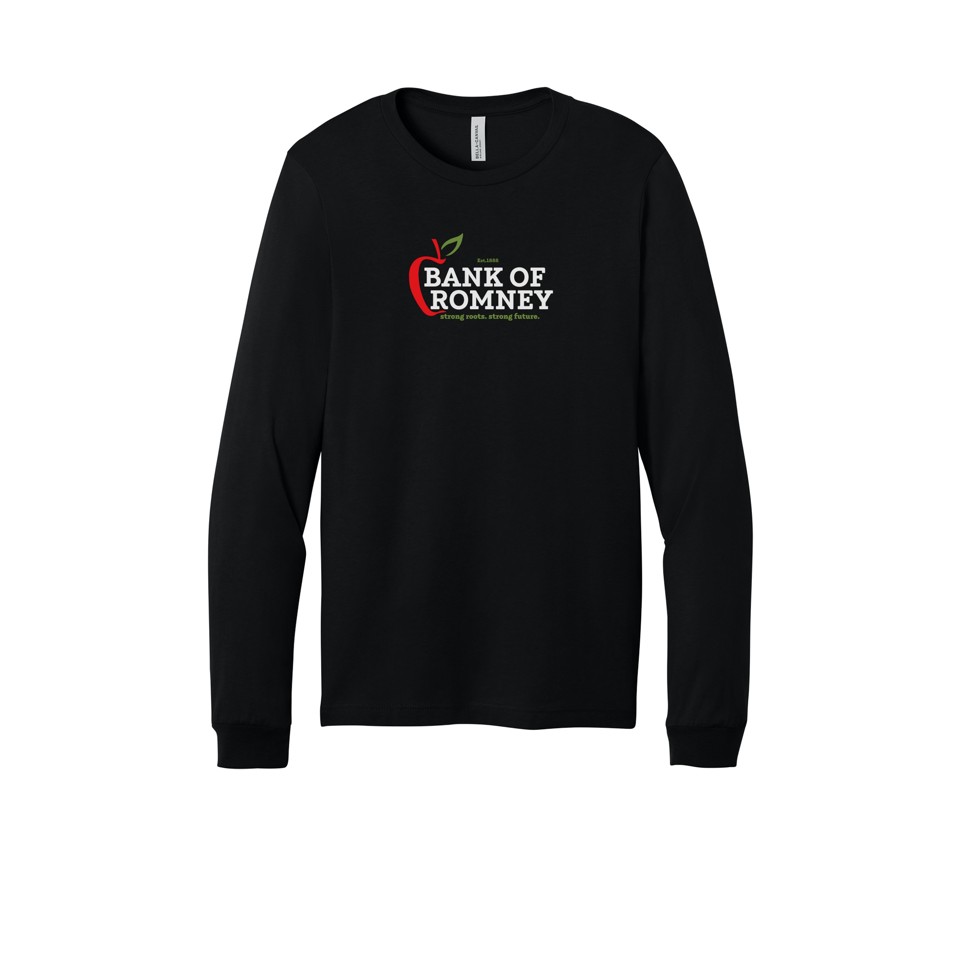 bankofromney-all-season-long-sleeve-tee-dtf-front-3501-black-flat-front