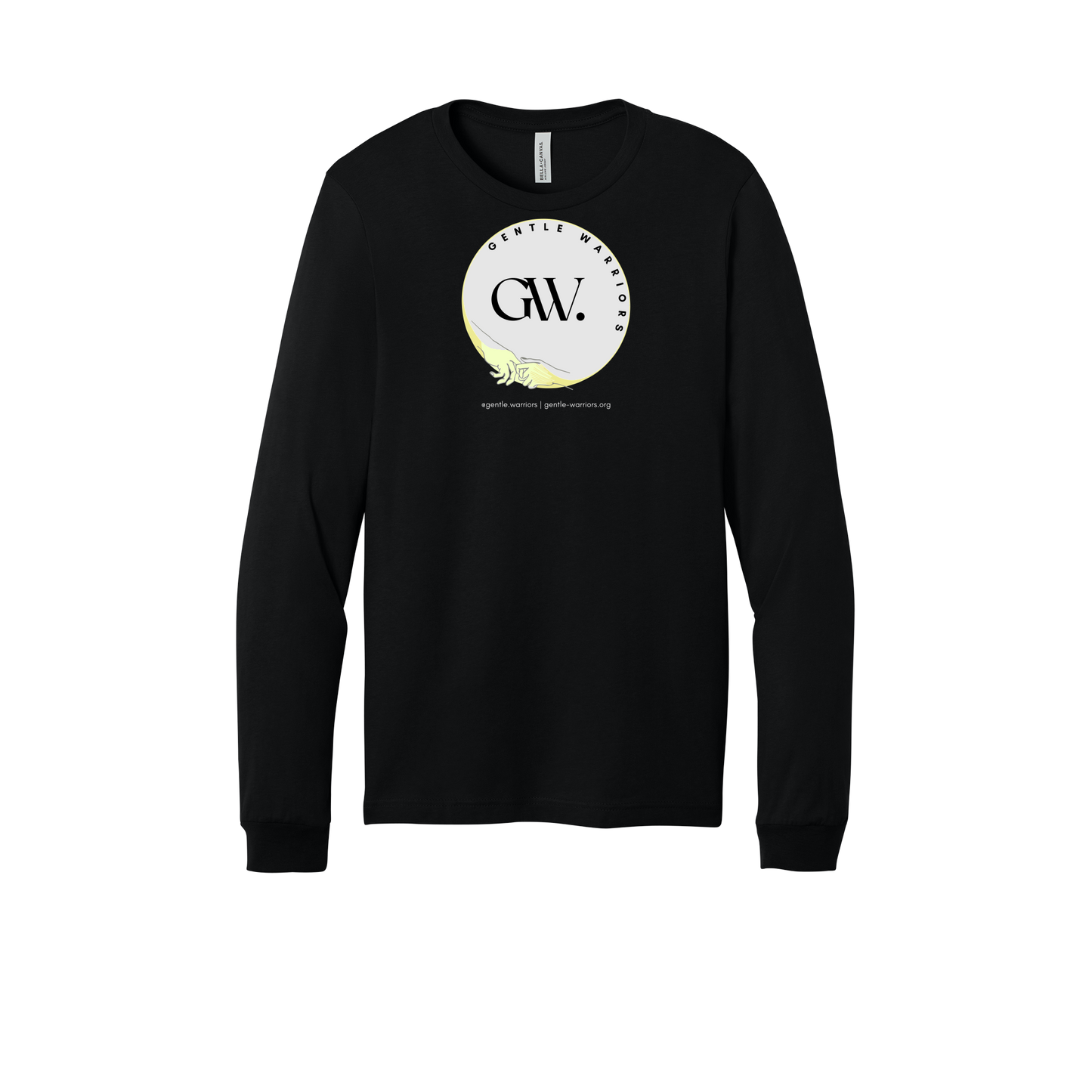 gentle-warriors-all-season-long-sleeve-tee-dtf-front-3501-black-flat-front