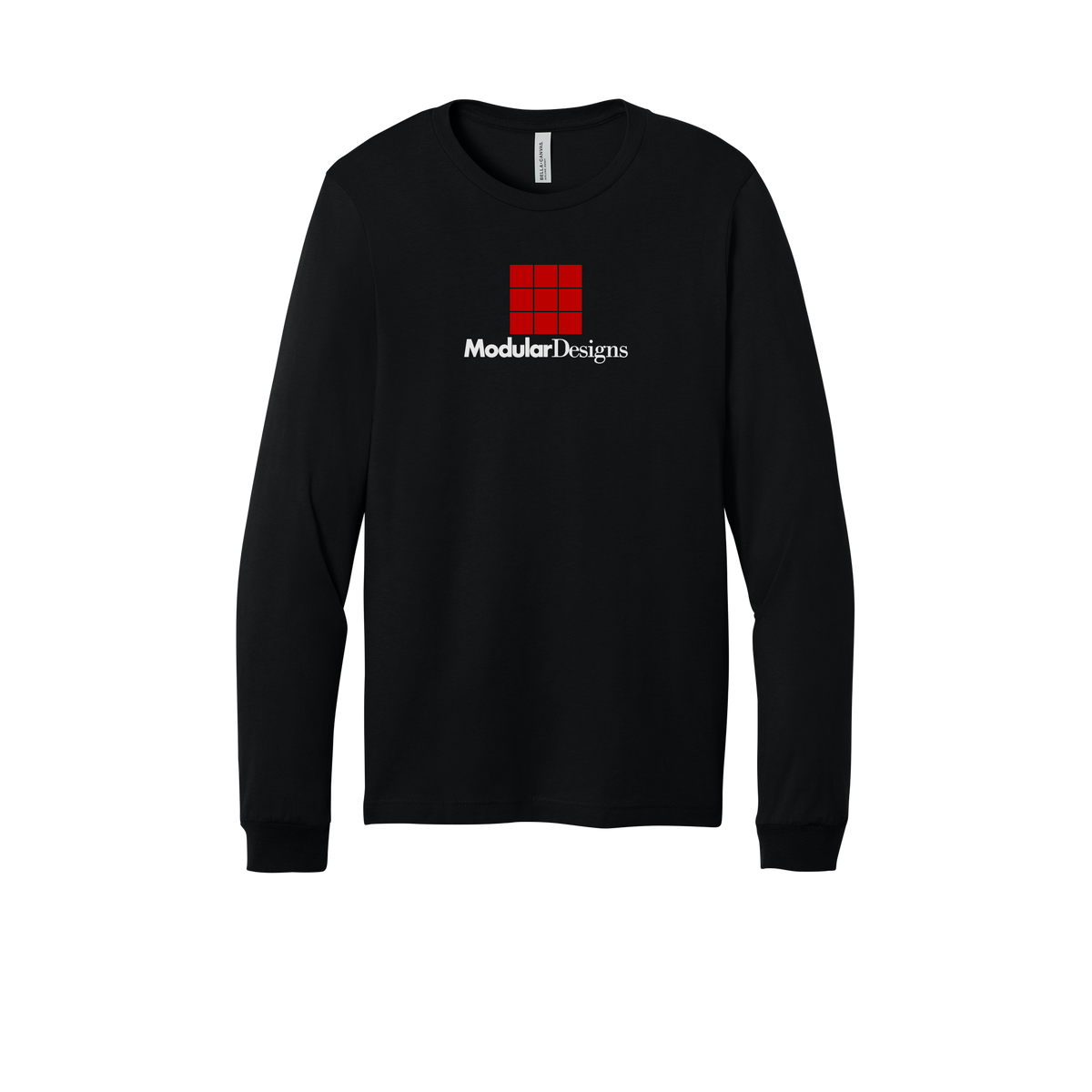 modulardesignsflooring-all-season-long-sleeve-tee-dtf-front-3501-black-flat-front