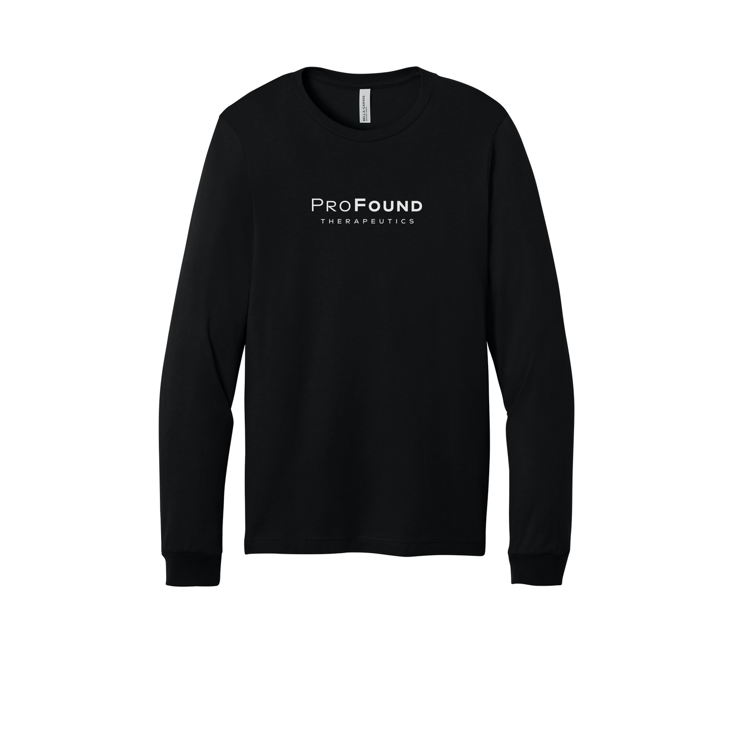 profoundtx-all-season-long-sleeve-tee-dtf-front-3501-black-flat-front