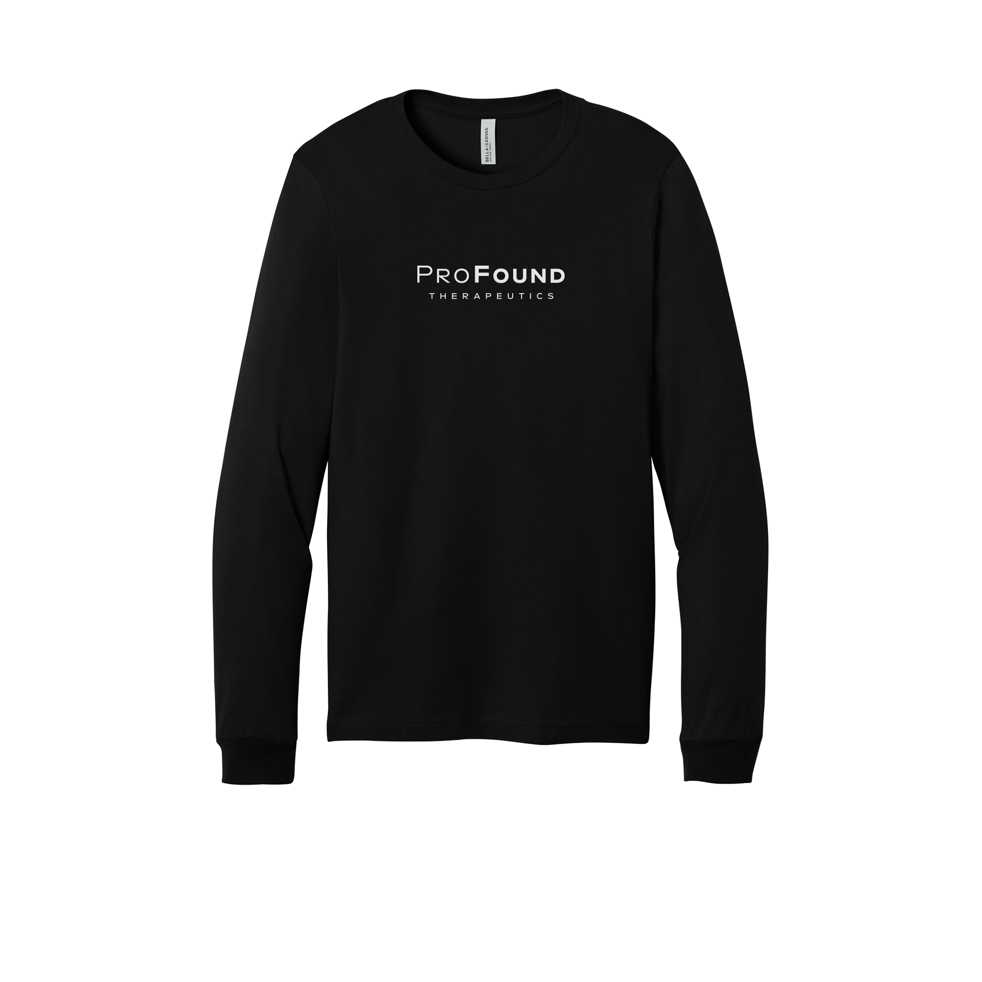 profoundtx-all-season-long-sleeve-tee-dtf-front-3501-black-flat-front