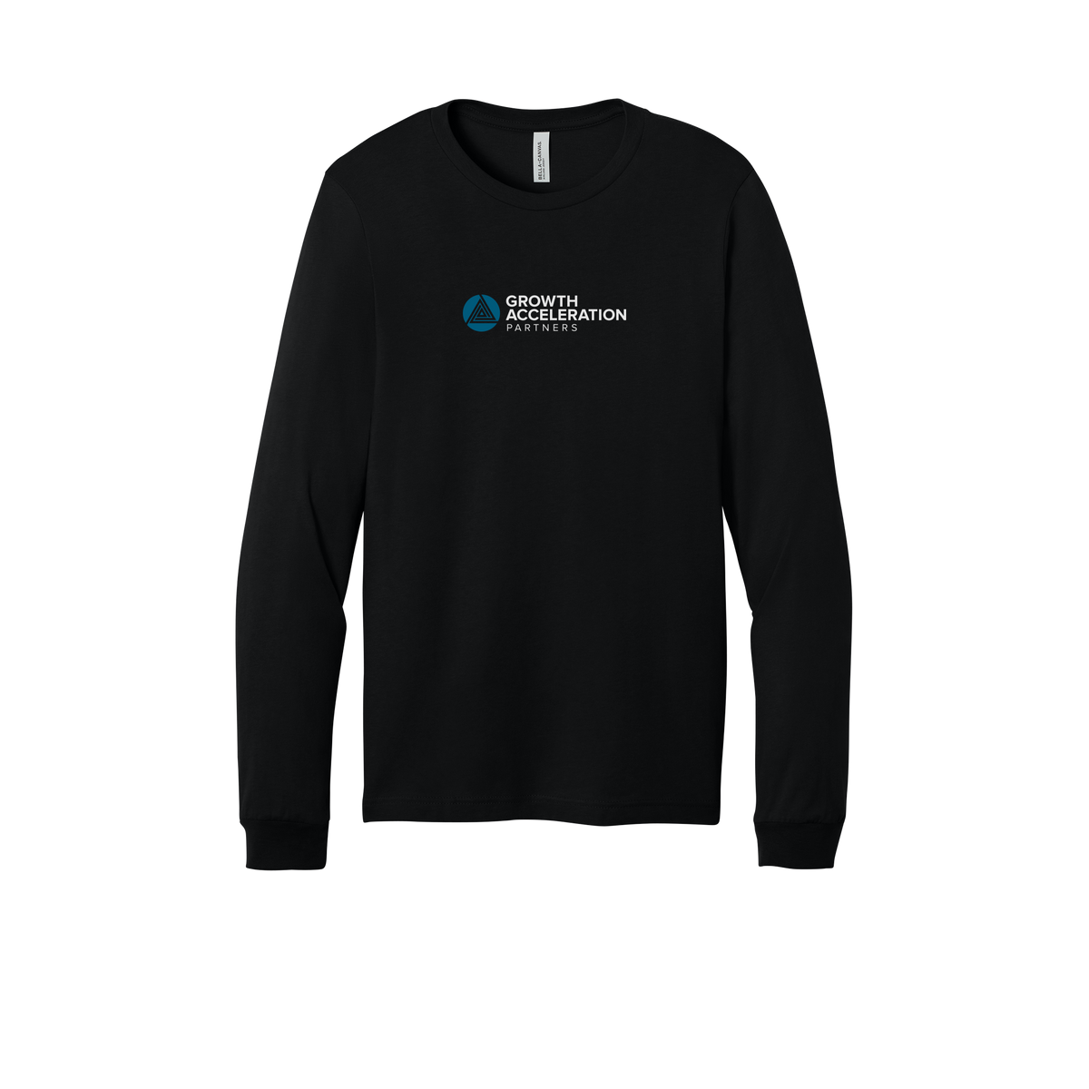 growthaccelerationpartners-all-season-long-sleeve-tee-dtf-front-3501-black-flat-front
