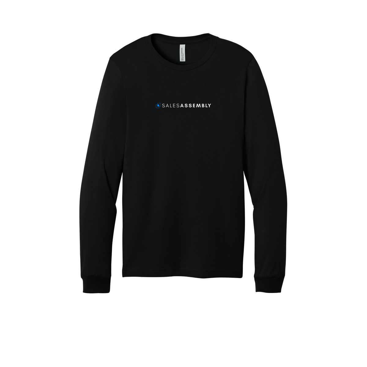 salesassembly-all-season-long-sleeve-tee-dtf-front-3501-black-flat-front