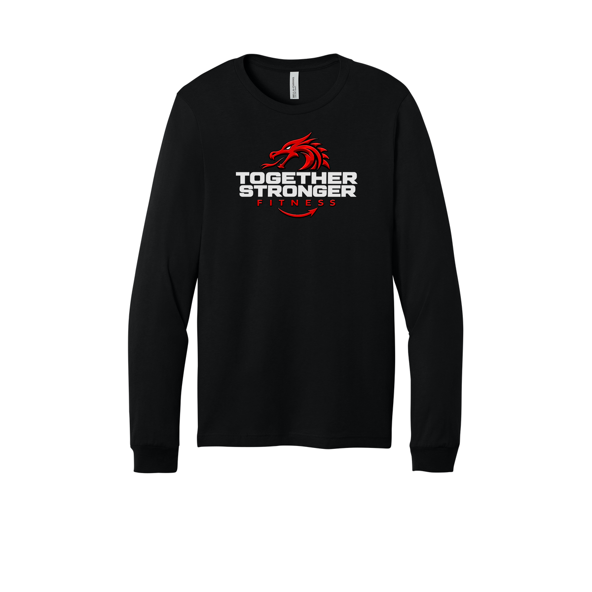 togetherstrongerfitness-all-season-long-sleeve-tee-dtf-front-3501-black-flat-front