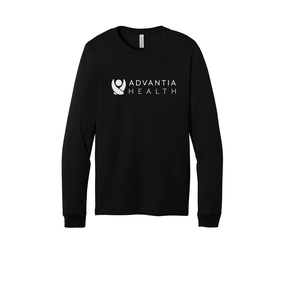 advantiahealth-all-season-medical-long-sleeve-tee-dtf-front-3501-black-flat-front