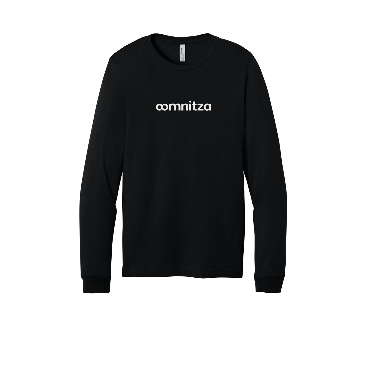 oomnitza-all-season-long-sleeve-tee-dtf-front-3501-black-flat-front