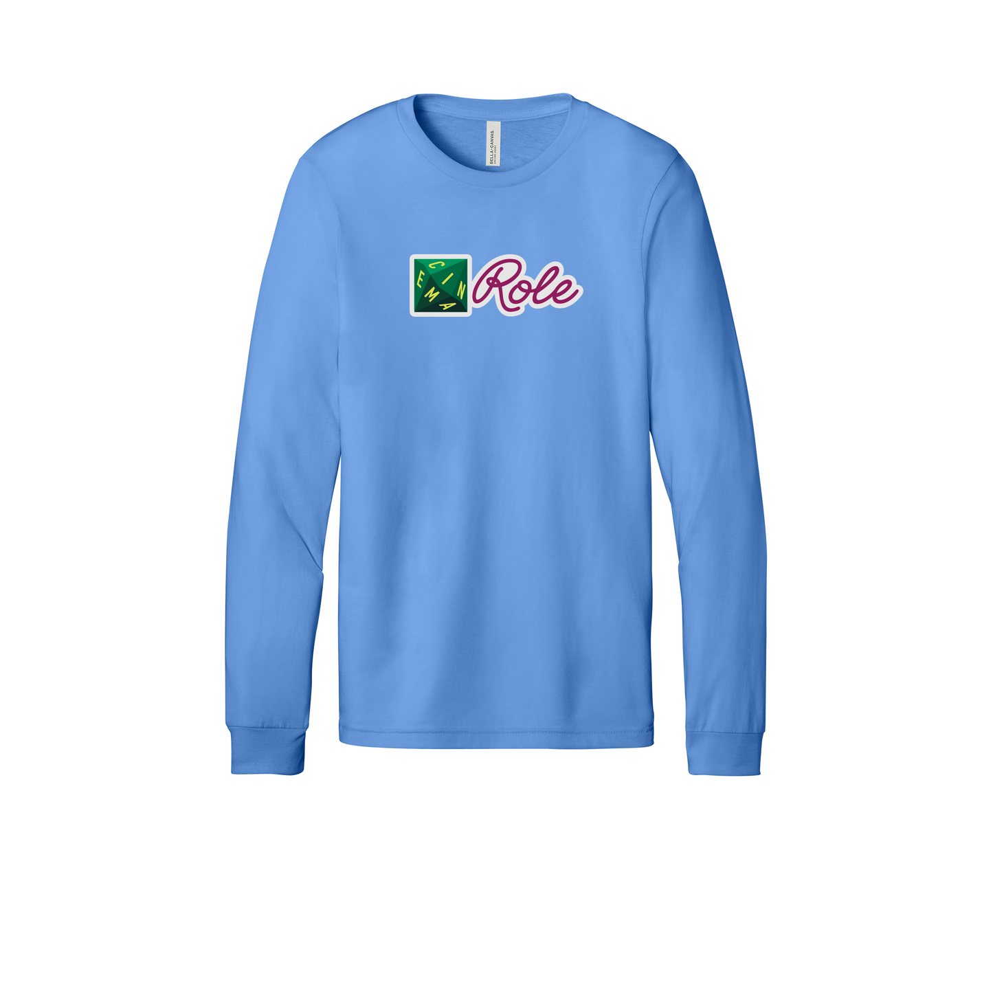cinemarole-all-season-long-sleeve-tee-dtf-front-3501-carolinablue-flat-front
