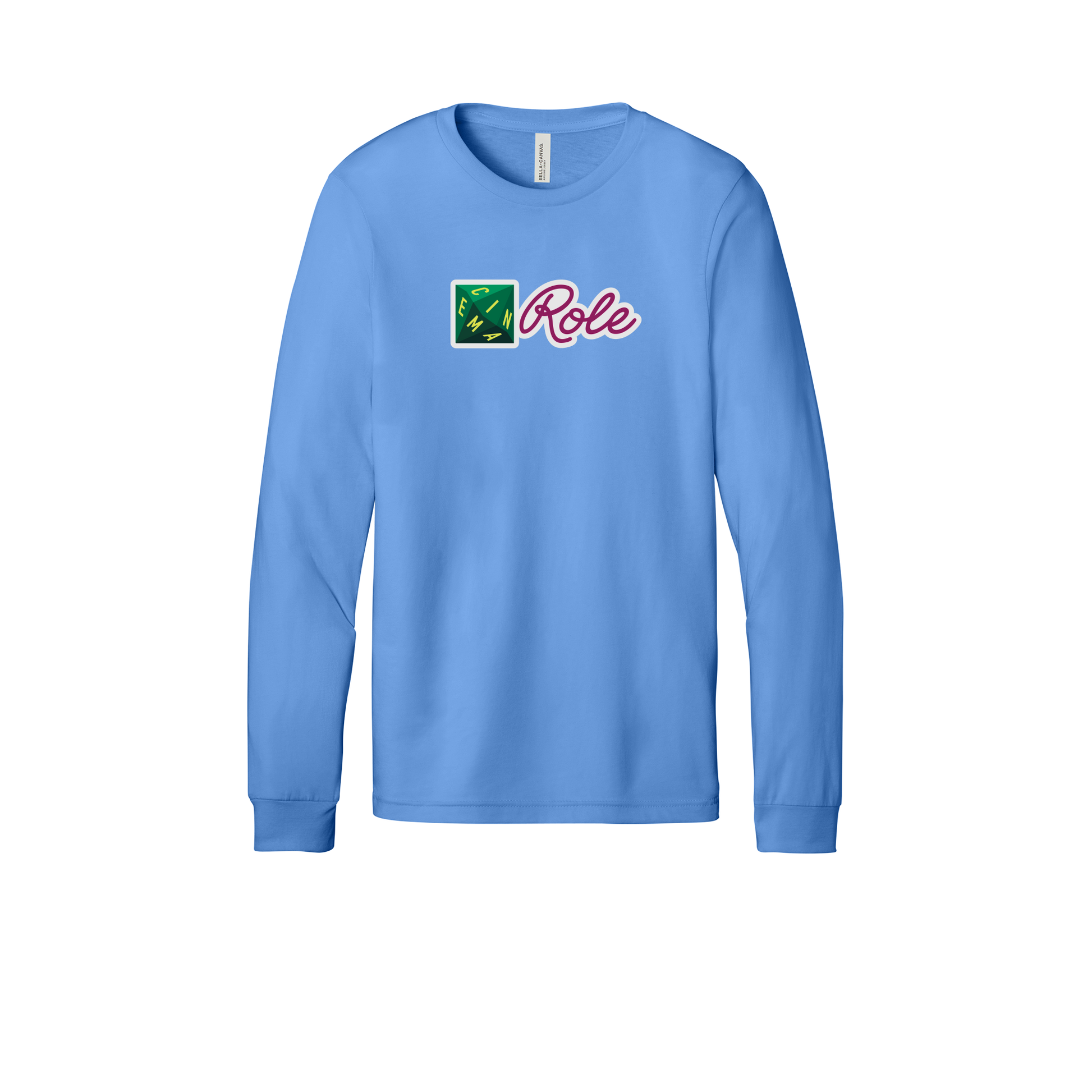 cinemarole-all-season-long-sleeve-tee-dtf-front-3501-carolinablue-flat-front