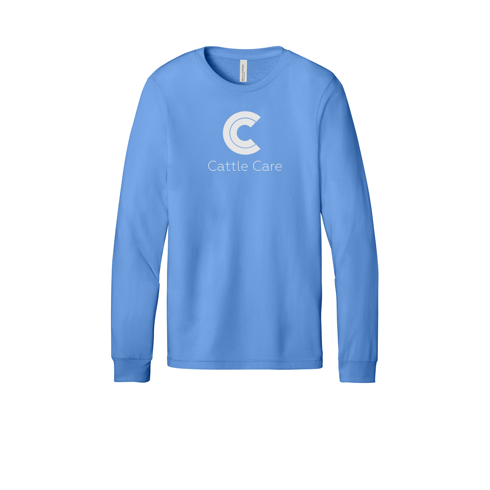 cattle-care-all-season-long-sleeve-tee-dtf-front-3501-carolinablue-flat-front