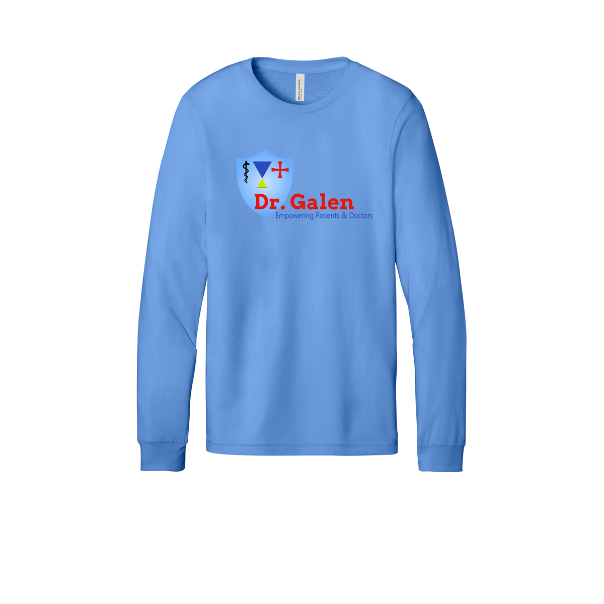 drgalen-all-season-medical-long-sleeve-tee-dtf-front-3501-carolinablue-flat-front