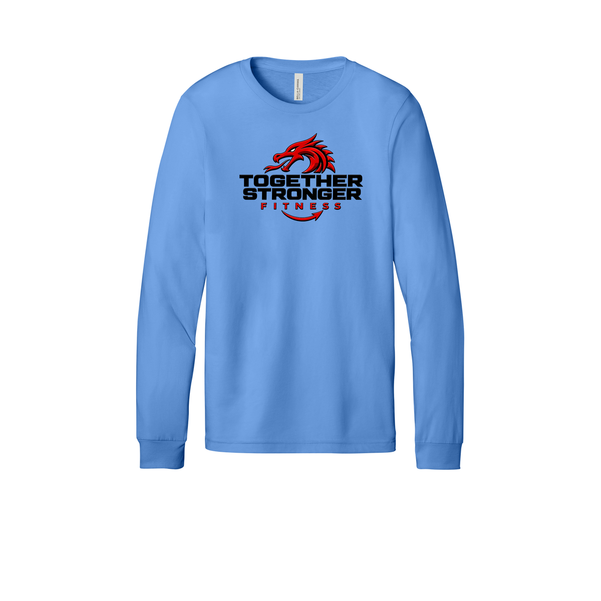 togetherstrongerfitness-all-season-long-sleeve-tee-dtf-front-3501-carolinablue-flat-front
