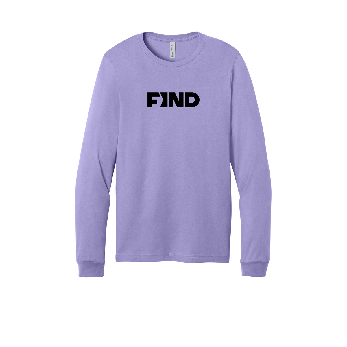 findrealestate-all-season-long-sleeve-tee-dtf-front-3501-darklavender-flat-front
