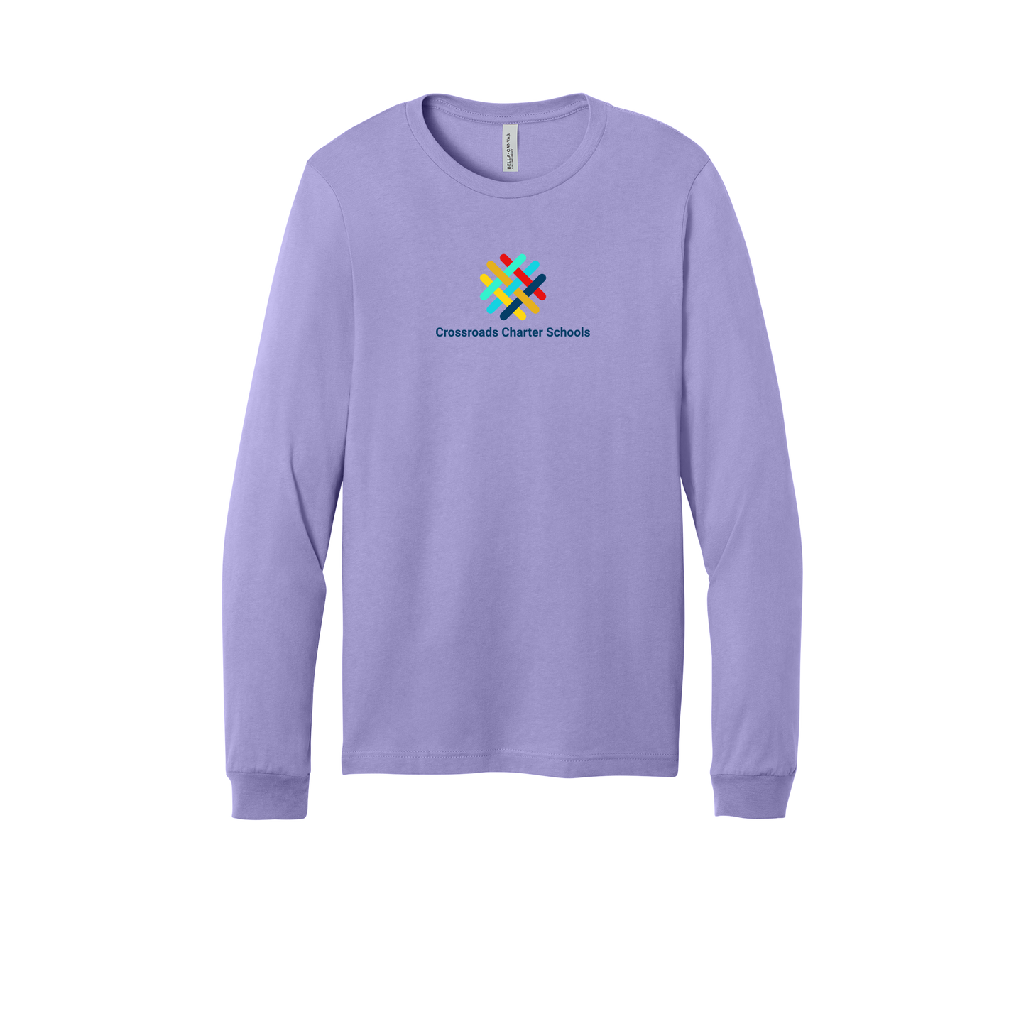 crossroadsschoolskc-all-season-long-sleeve-tee-dtf-front-3501-darklavender-flat-front